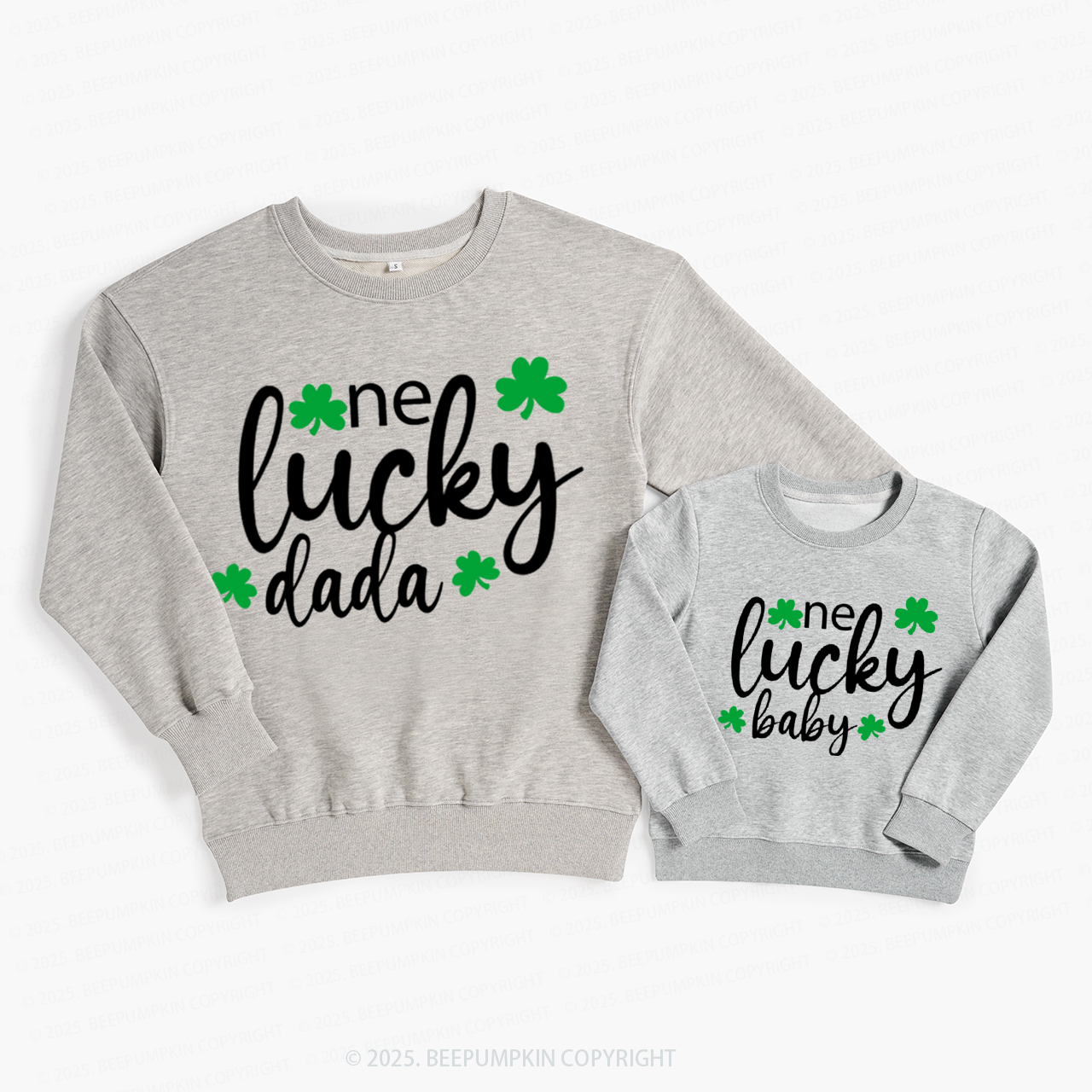 Personalized One Lucky St.Patricks Day Family Matching Sweatshirts