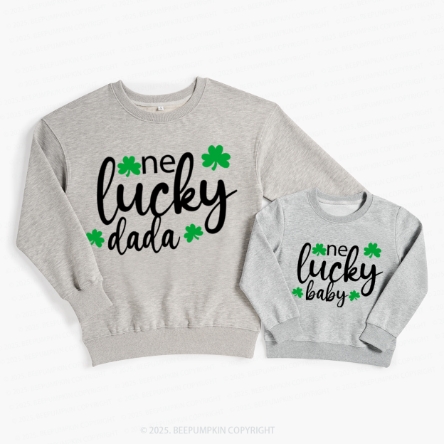 Personalized One Lucky St.Patricks Day Family Matching Sweatshirts