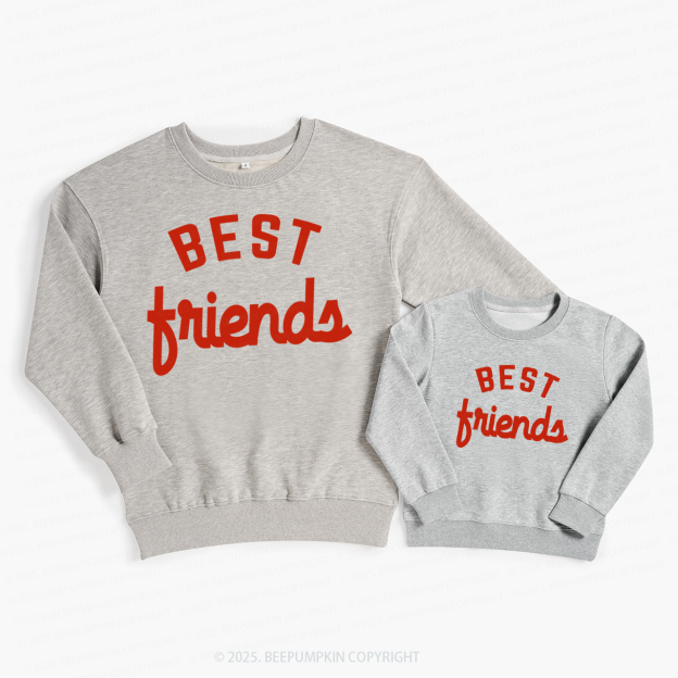 Best Friends Valentine's Day Family Matching Sweatshirts