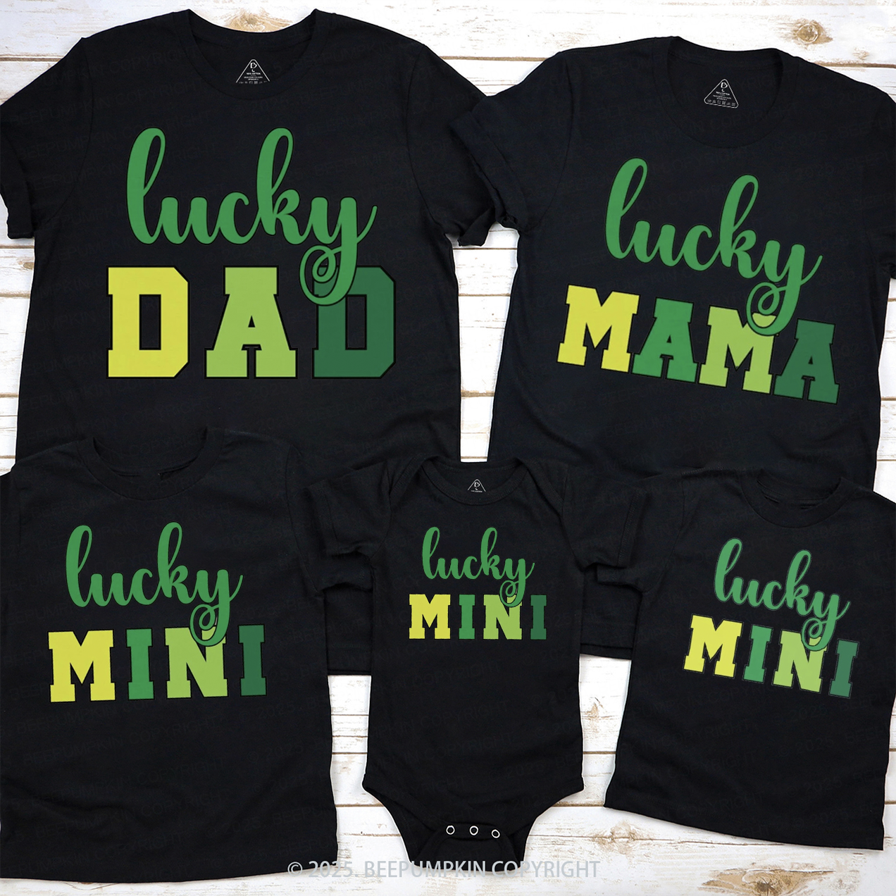 Personalized Funny Group St.Patricks Day Family Matching T-Shirts Beepumpkin