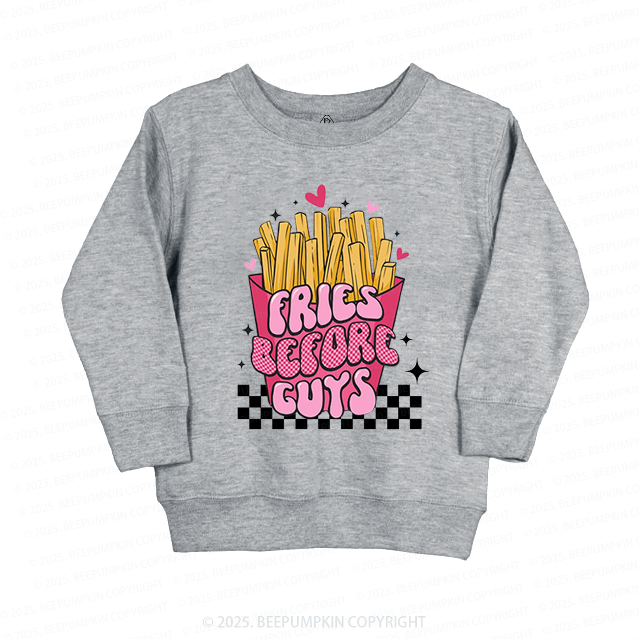 Fries Before Guys Kid's Sweatshirt