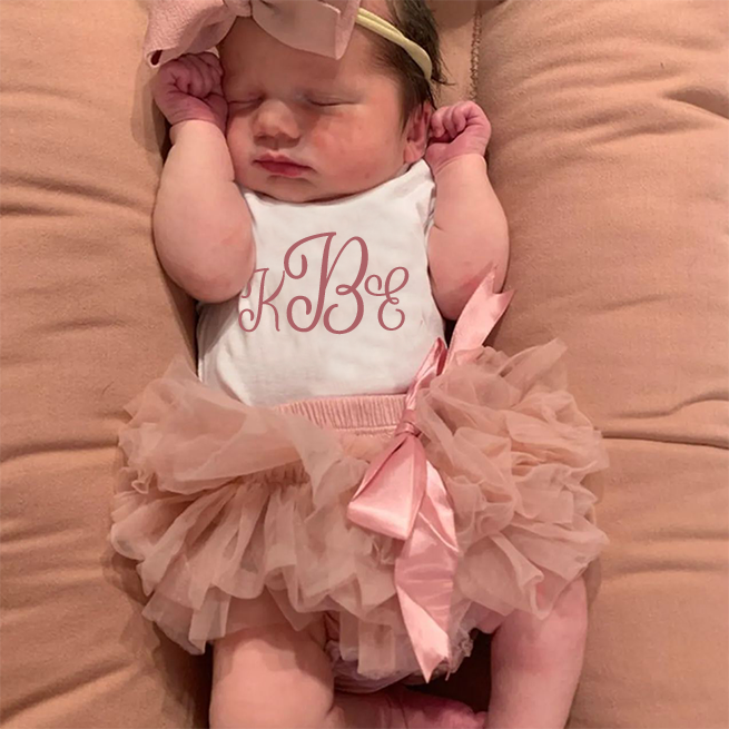 Tutu Baby Girl's Name Oufit Set