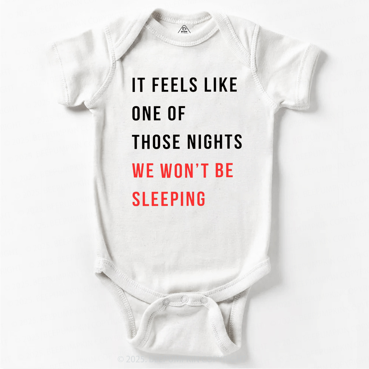 We Won't Be Sleeping Bodysuit Beepumpkin