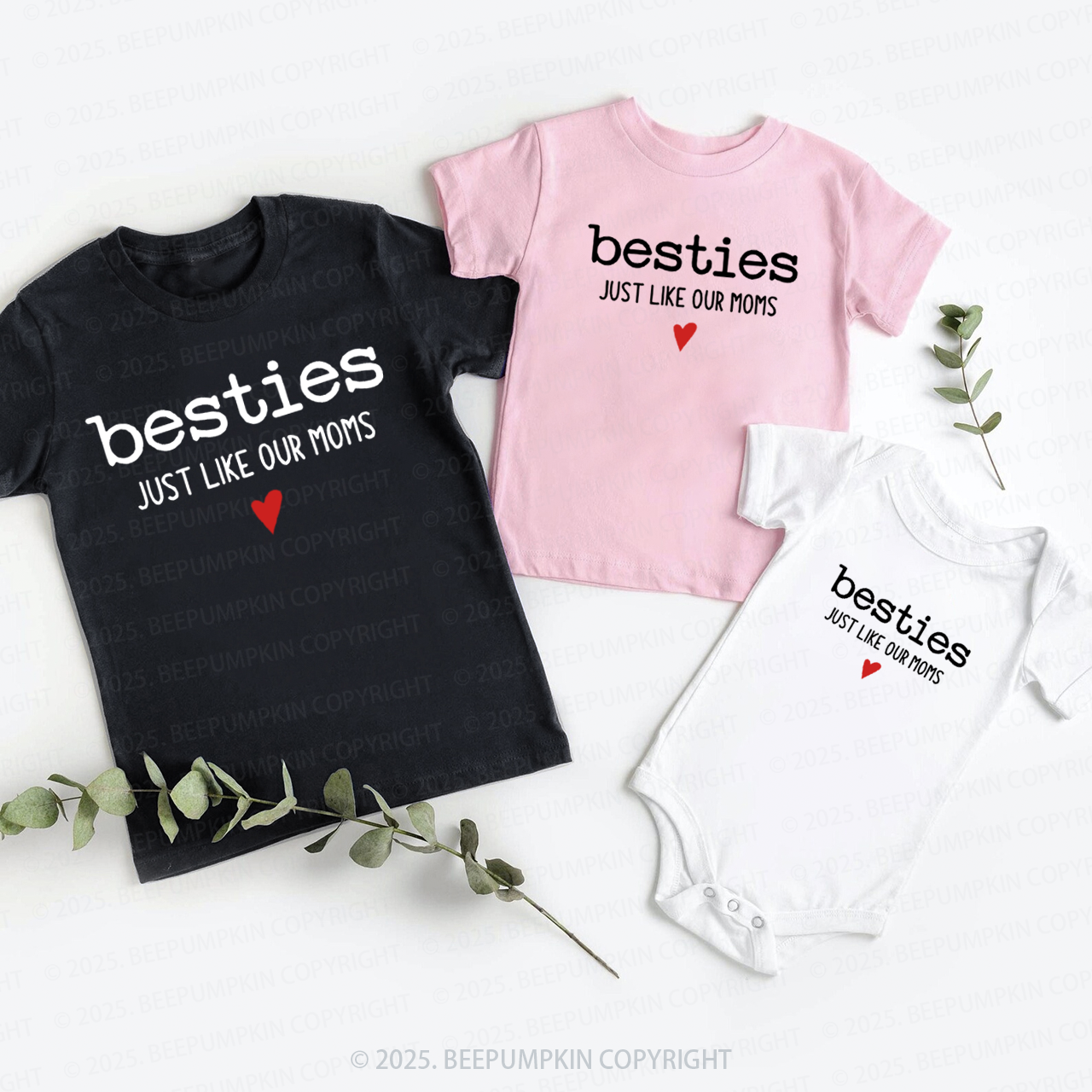 Besties Just Like Our Moms Matching Tees For Siblings