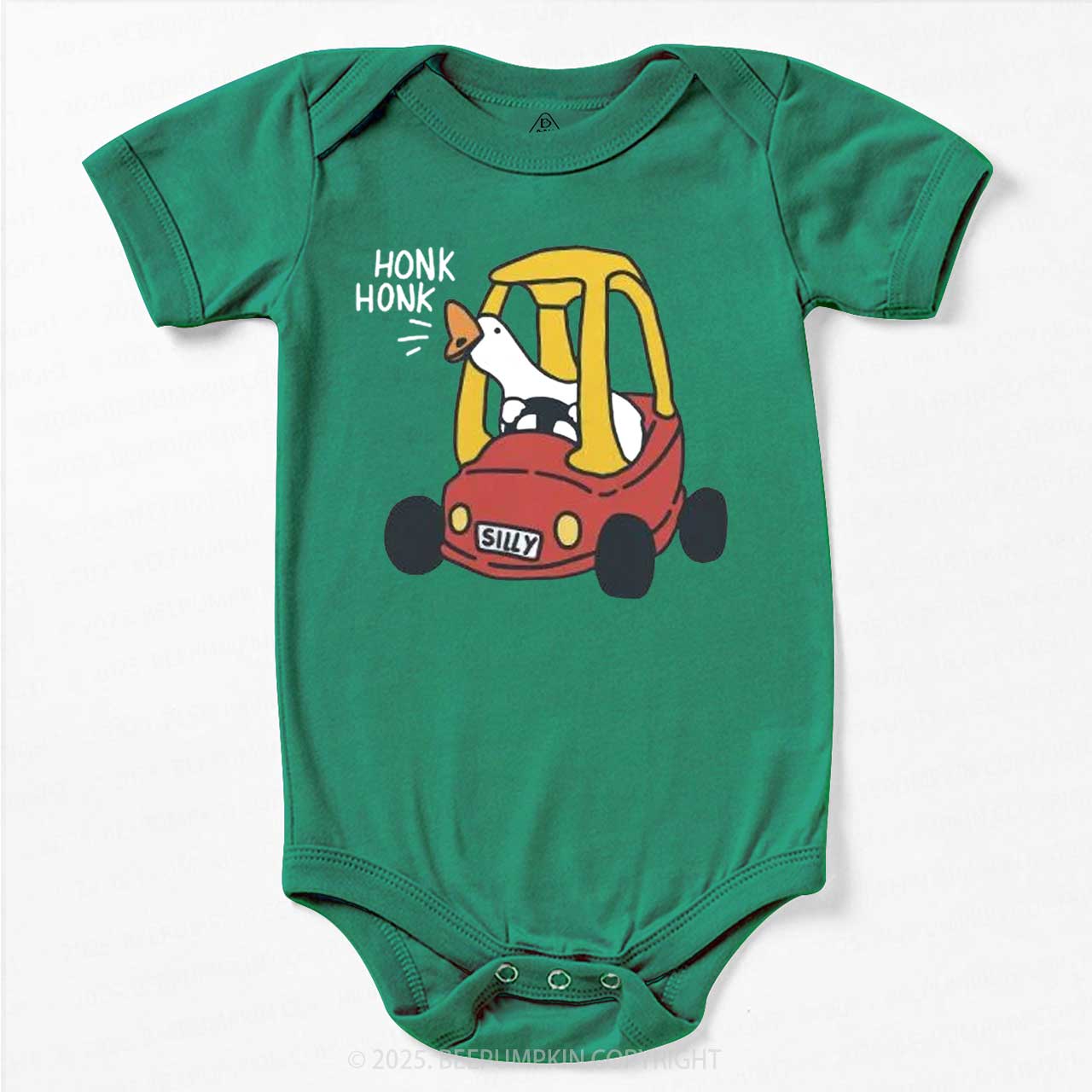 Silly Goose Red Car Bodysuit Beepumpkin