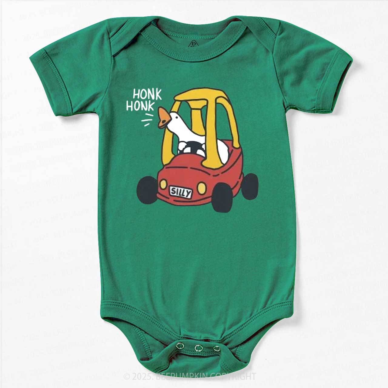 Silly Goose Red Car Bodysuit Beepumpkin