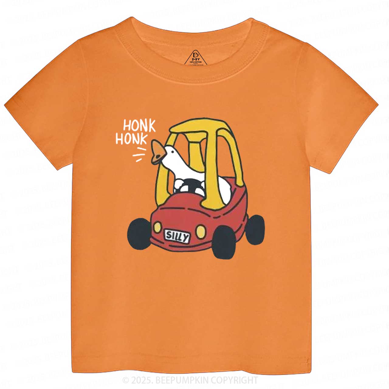 Silly Goose Red Car Toddler&Kid's Tees Beepumpkin