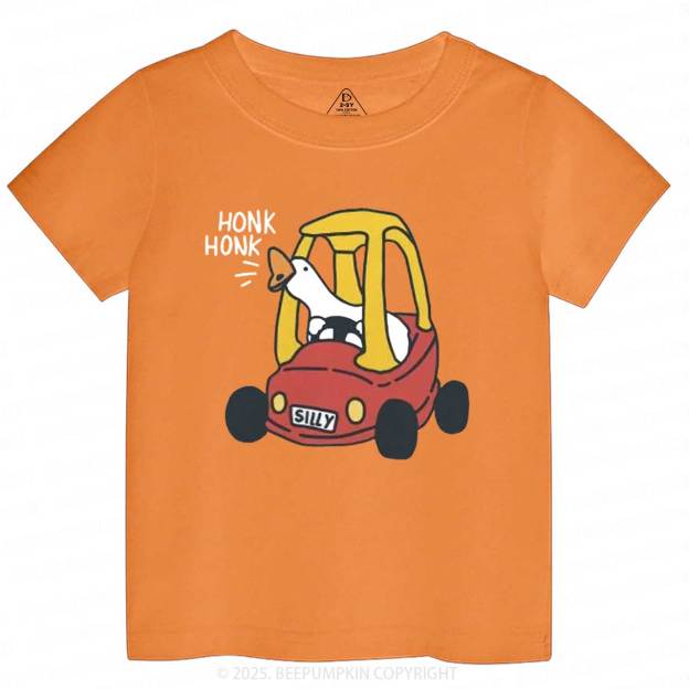 Silly Goose Red Car Toddler&Kid's Tees Beepumpkin
