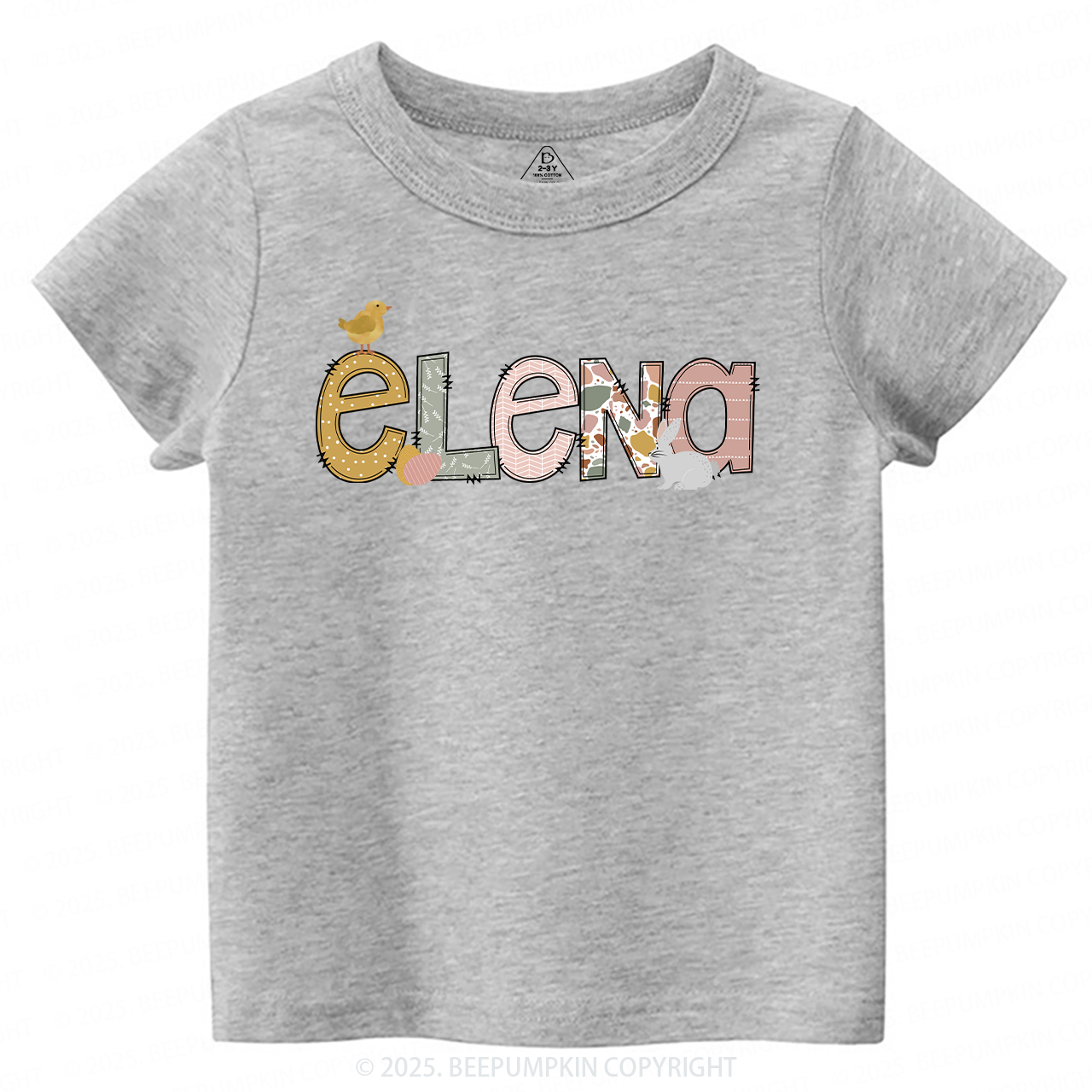 Personalized Name Easter Toddler&Kid's Tees Beepumpkin