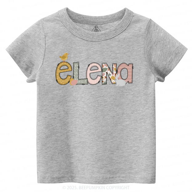 Personalized Name Easter Toddler&Kid's Tees Beepumpkin