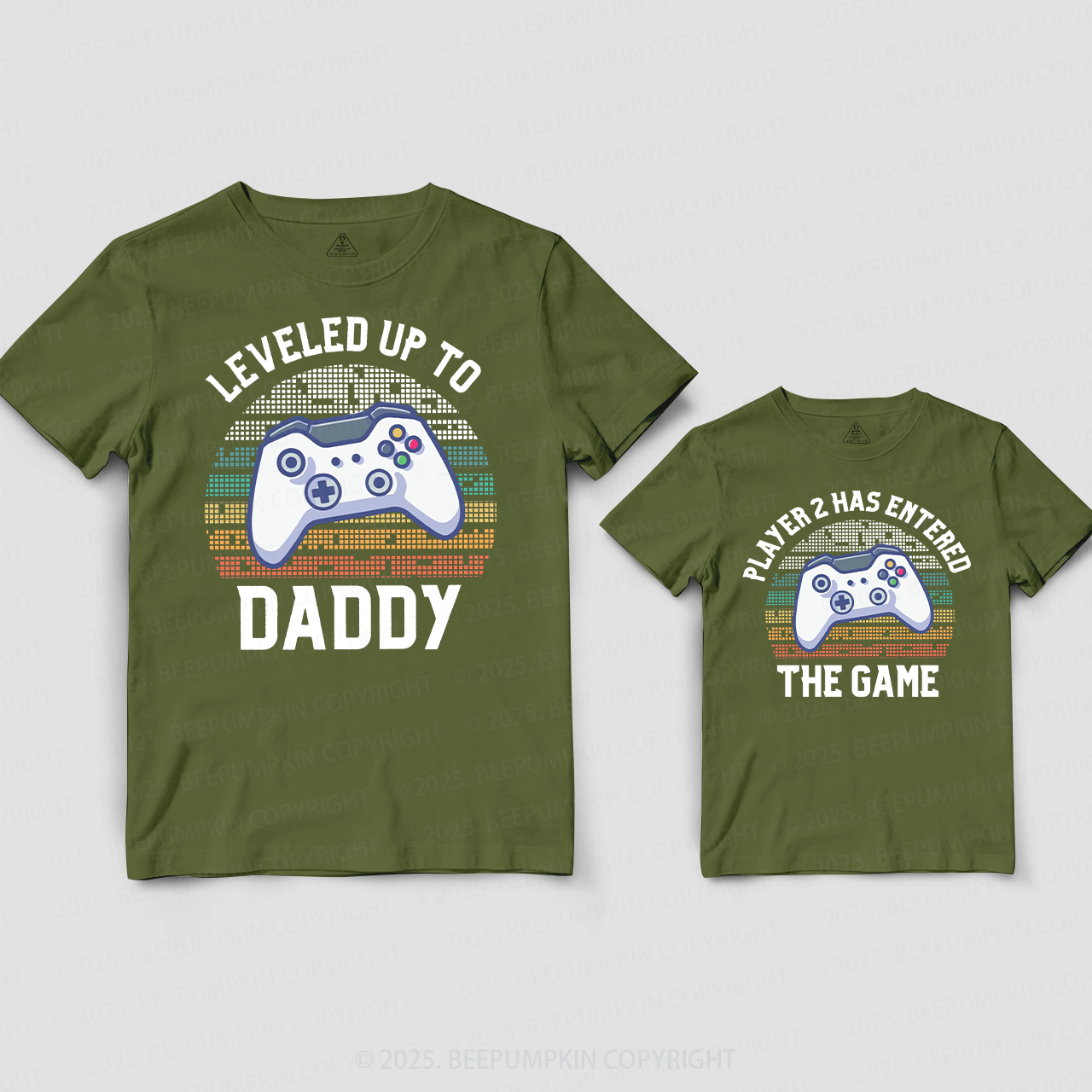 Personalized Video Game Dad&Me Matching Shirts