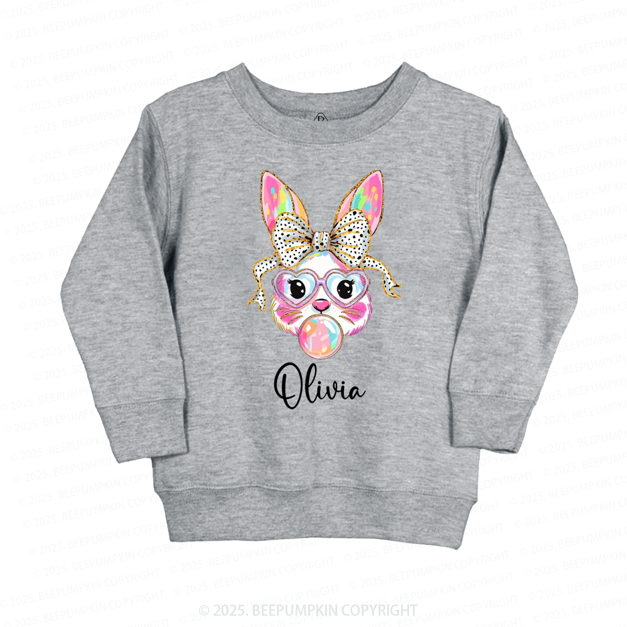 Personalized Easter Bunny Kid's Sweatshirt