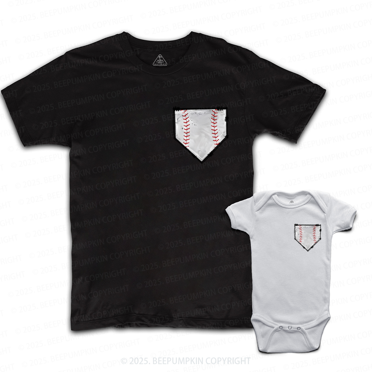 Baseball Pocket Dad&Me Matching Shirts