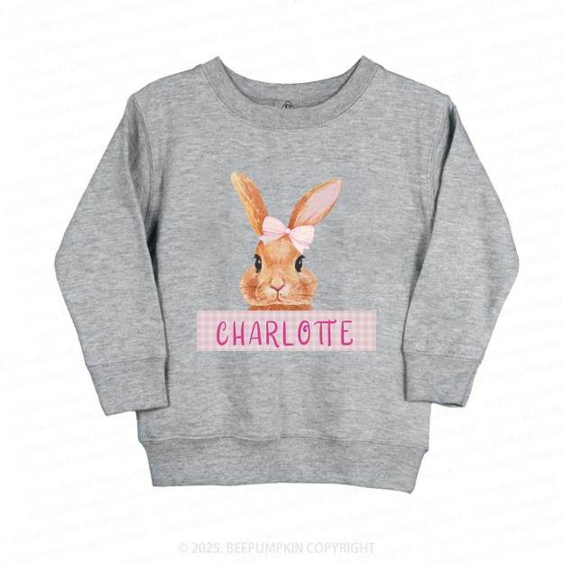 Personalized Girls Easter Bunny Sweatshirt
