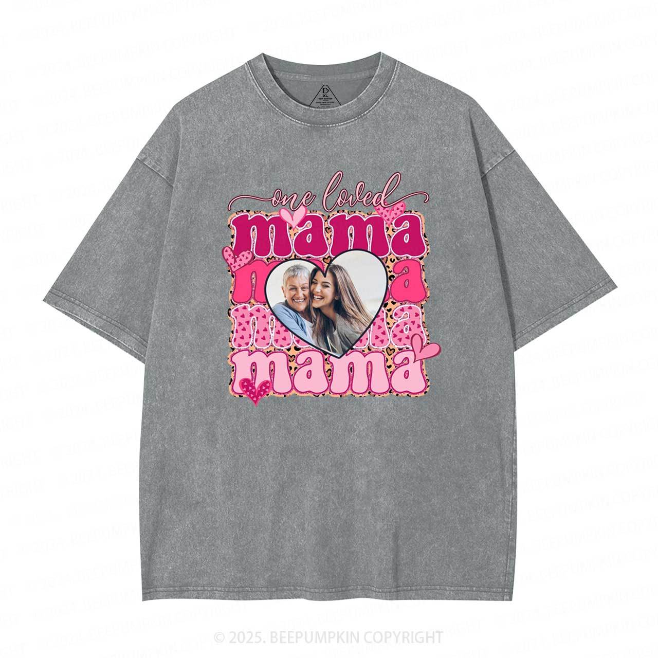 Personalized Photo Mother's Day Washed T-Shirts