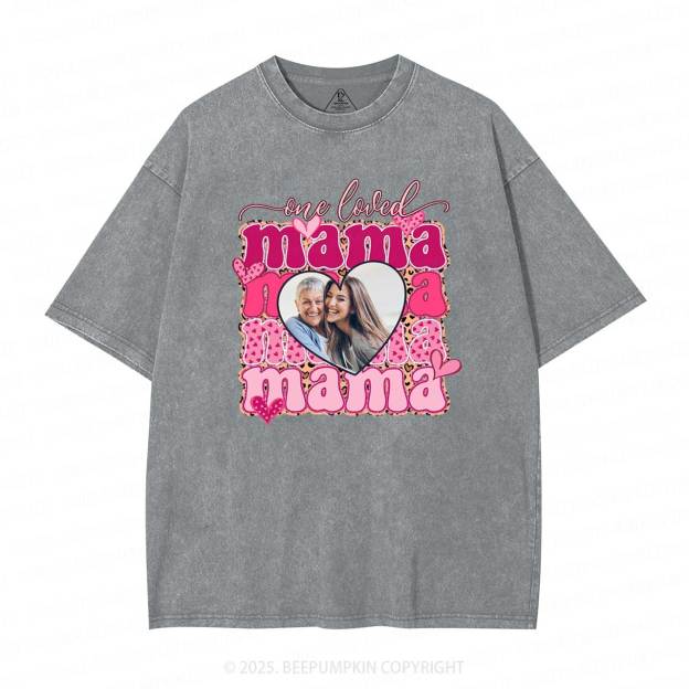 Personalized Photo Mother's Day Washed T-Shirts