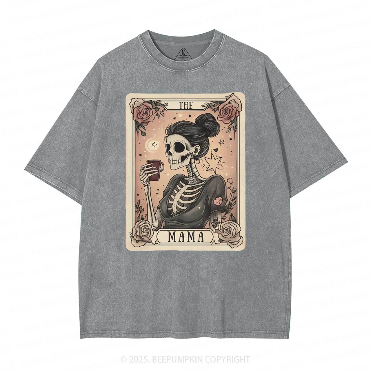 The Mom Tarot Card Washed T-Shirts