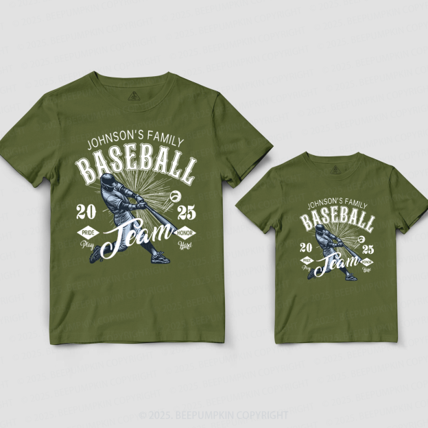 Personalized Family Name Dad&Me Matching Shirts 
