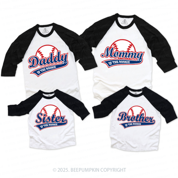 Personalized Rookie Of The Year Family Matching Raglan Sleeves T-Shirts Beepumpkin 