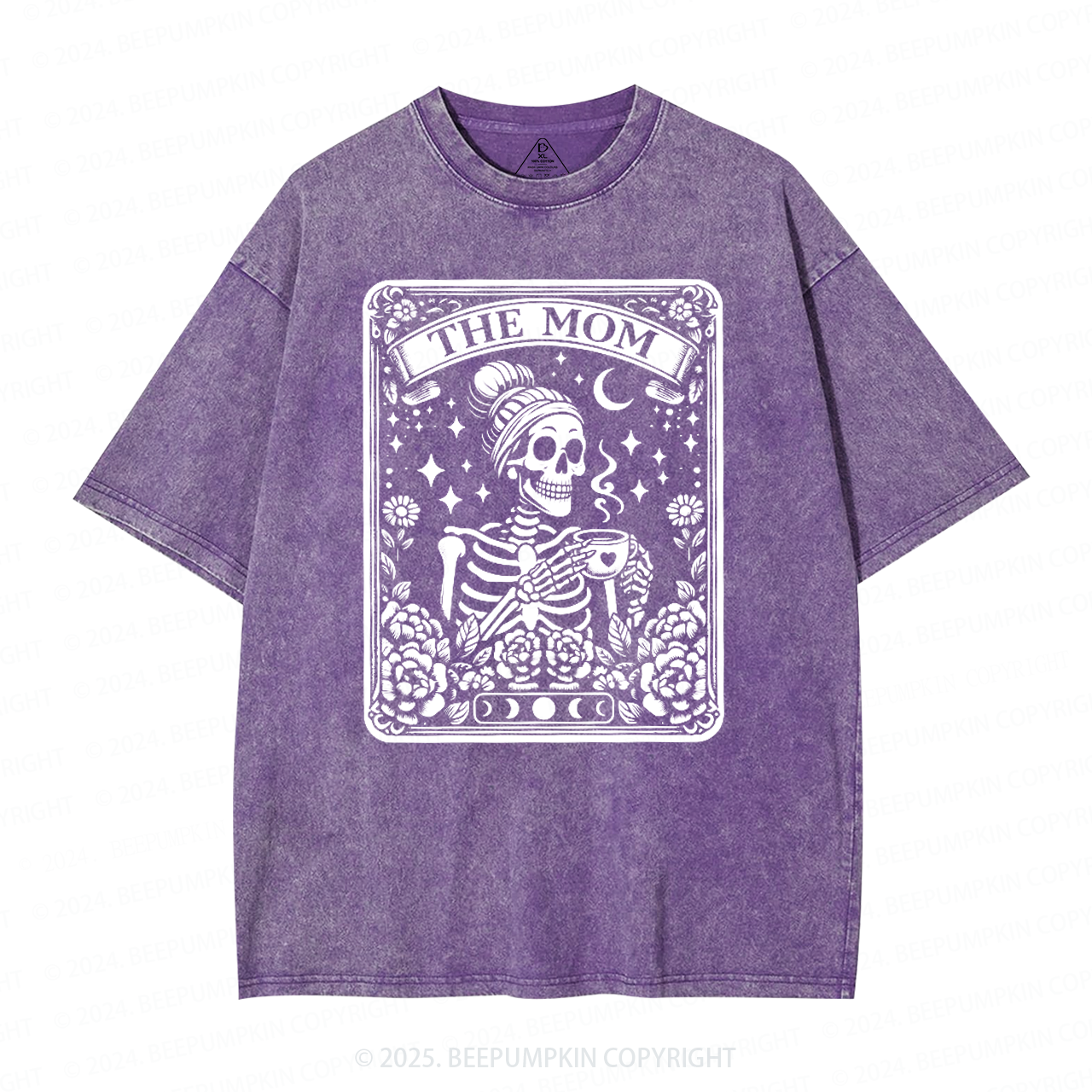 The Mom Tarot Card Mama Washed T-Shirts