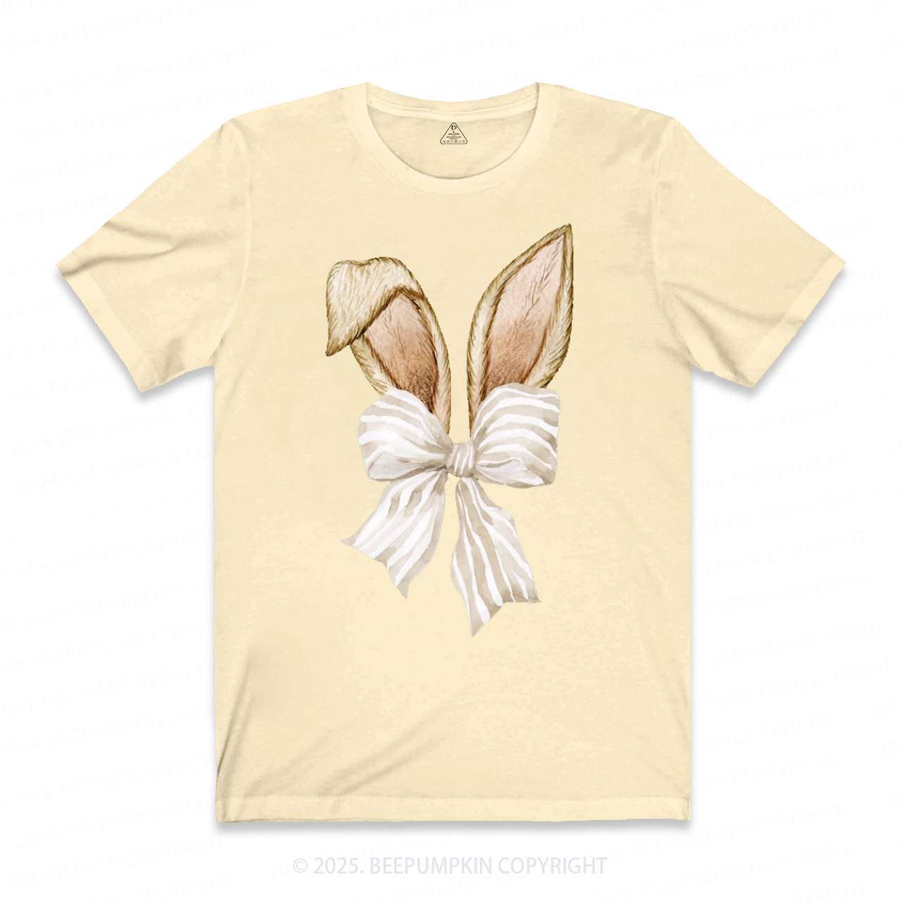 Coquette Bow Bunny Ears Easter  Mama T-Shirts