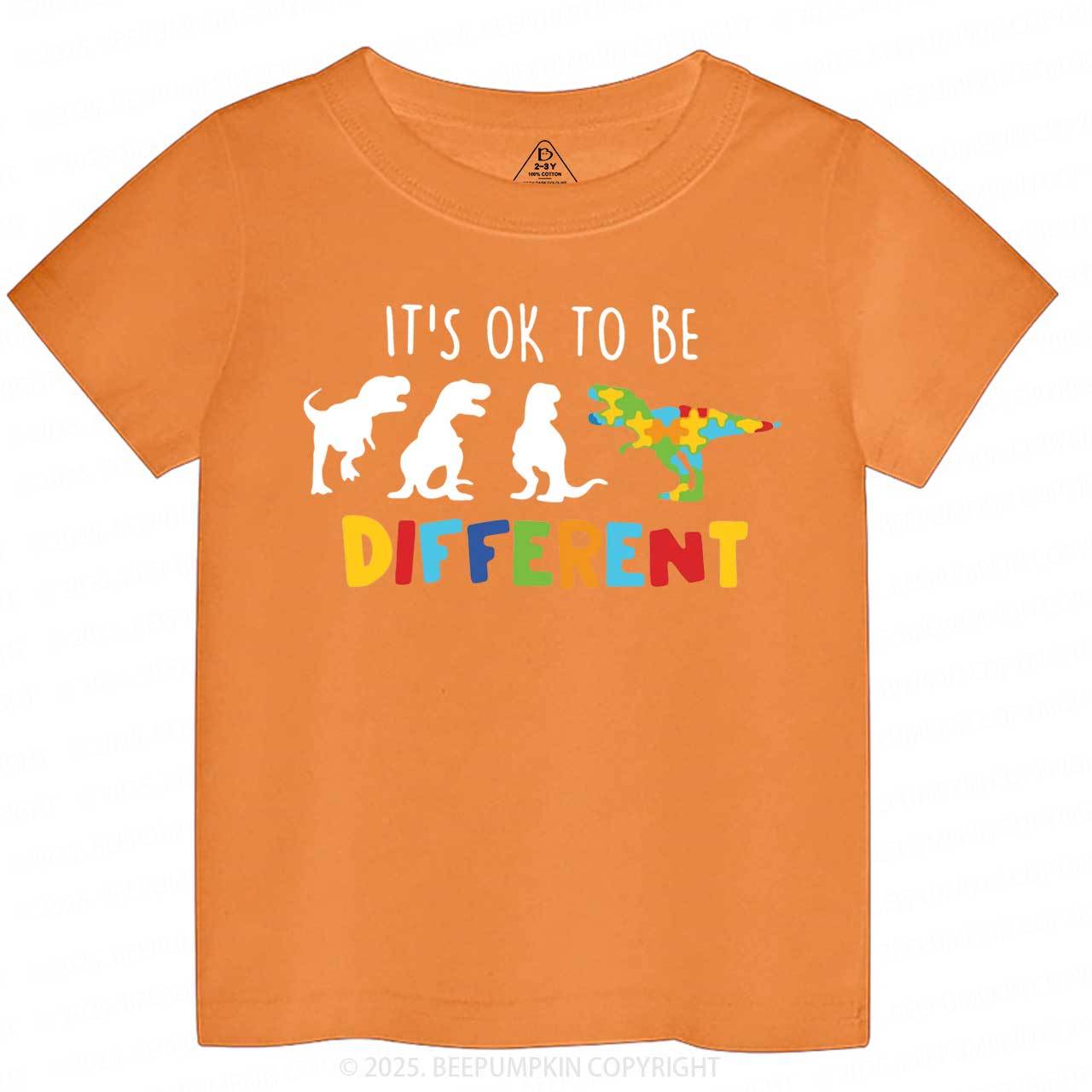 It's Ok To Be Different Toddler&Kid's Tees Beepumpkin