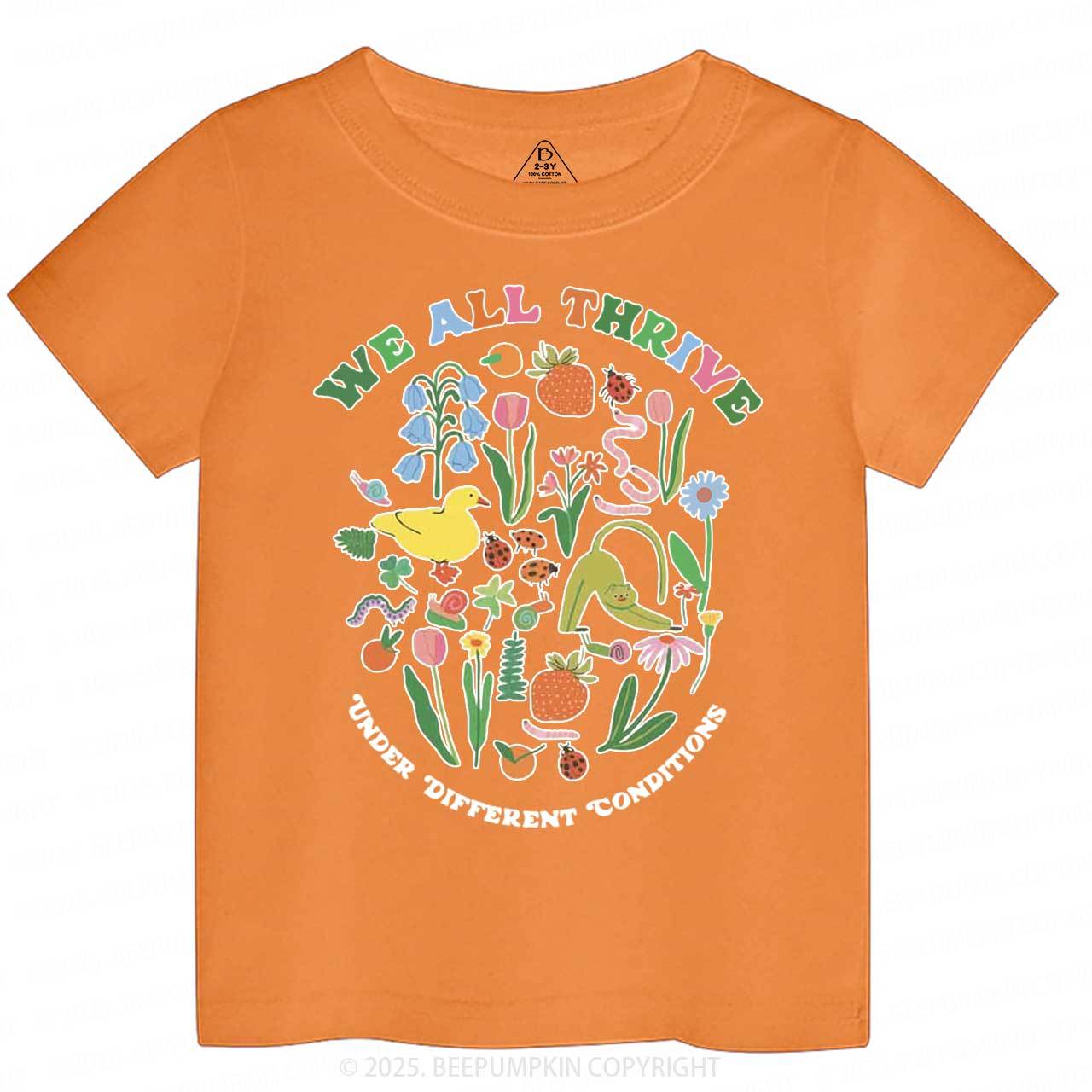 We All Thrive Toddler&Kid's Tees Beepumpkin
