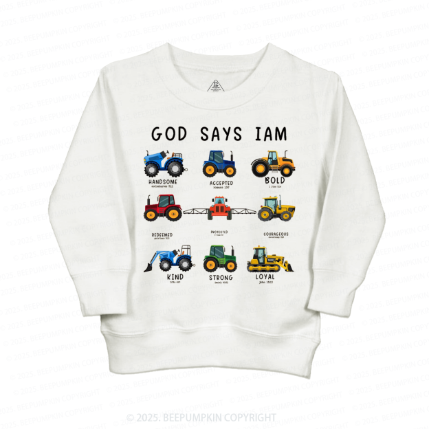 Good Says I Am Kid's Sweatshirt