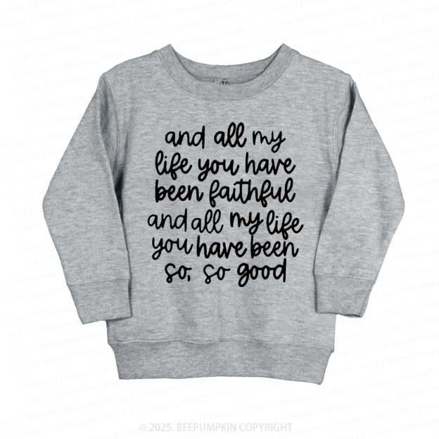Psalm Bible Quote Kid's Sweatshirt