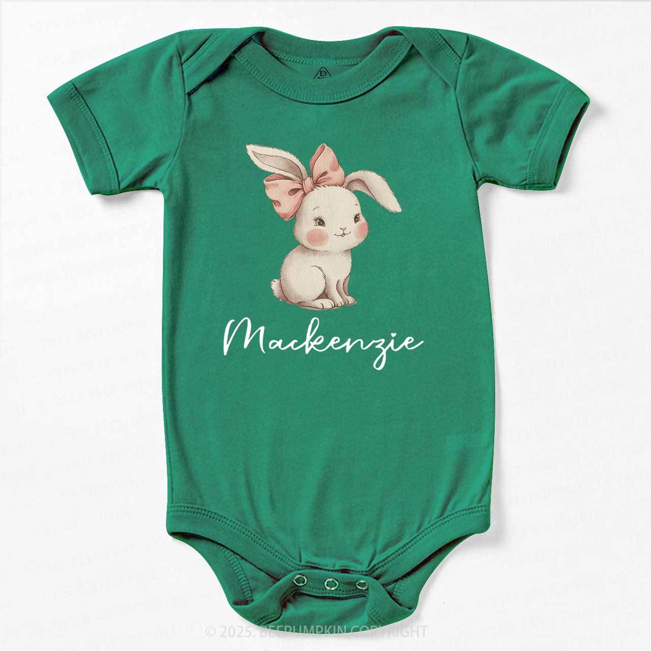 Personalized Name Easter Bunny Bodysuit Beepumpkin