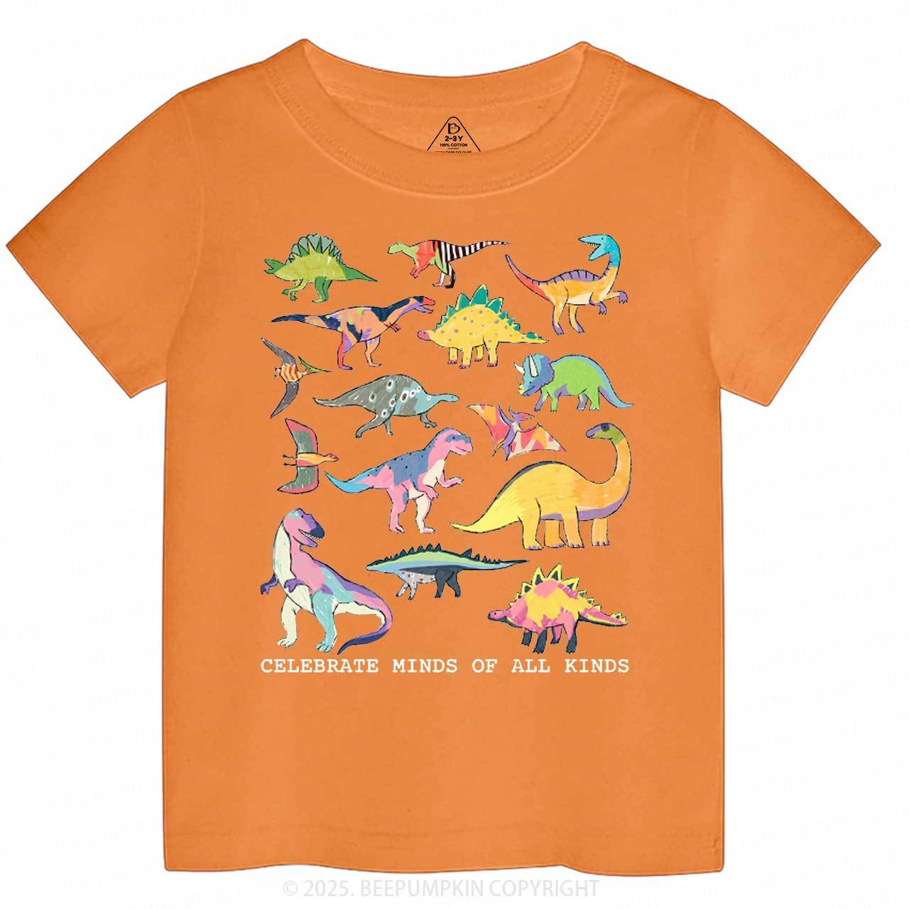 Celebrate Minds Of All Kinds Toddler&Kid's Tees Beepumpkin