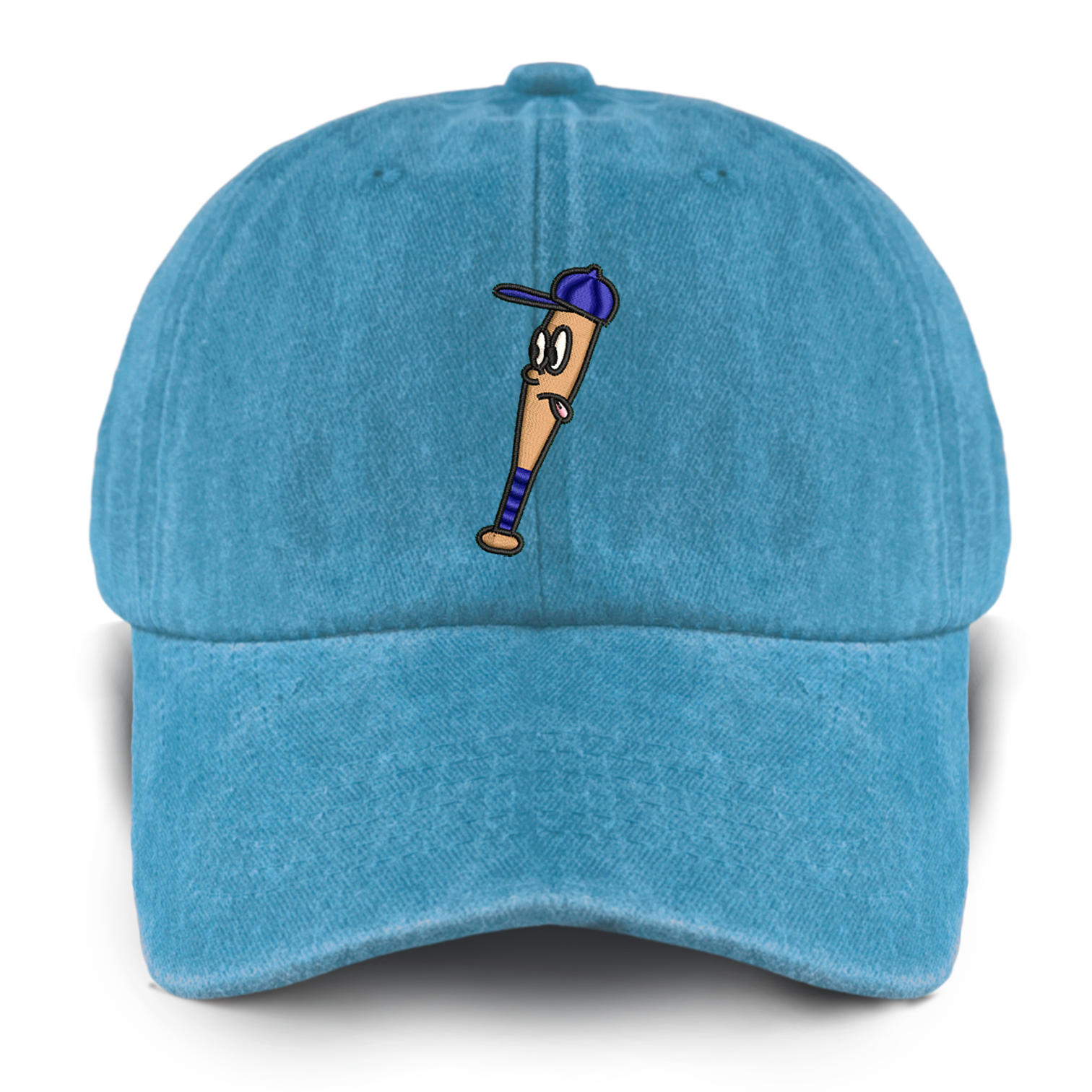 Baseball Bat Washed Baseball Cap For Kids