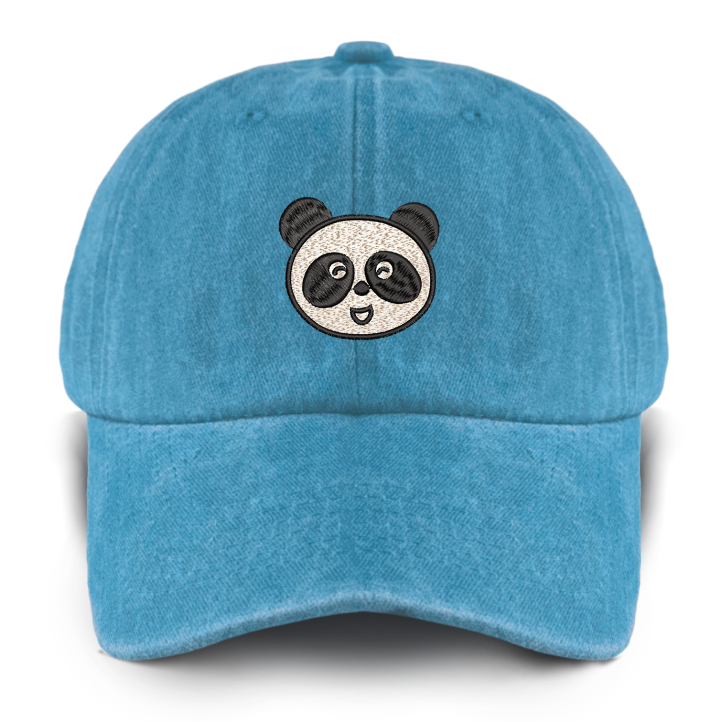 Chinese Panda Washed Baseball Cap For Kids