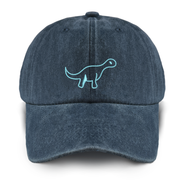 Personalized 17 Types Of Dinosaurs Washed Baseball Cap For Kids