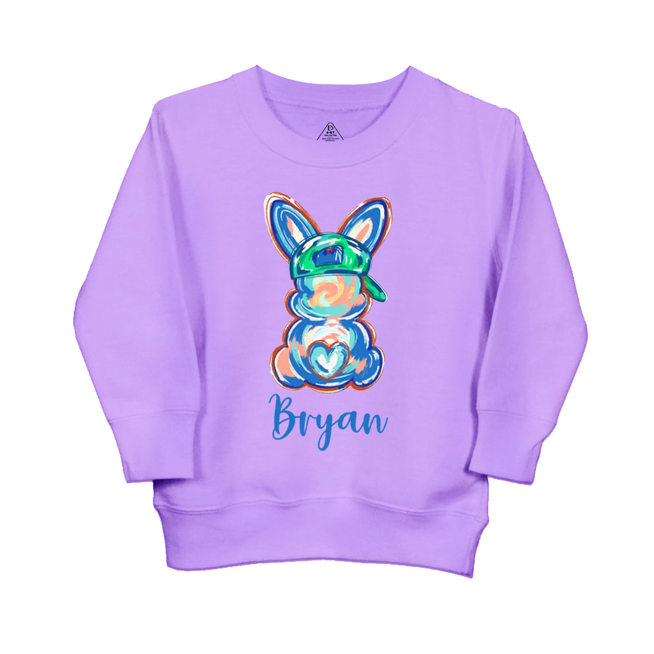 Personalized Boy Name Easter Bunny Kid's Sweatshirt