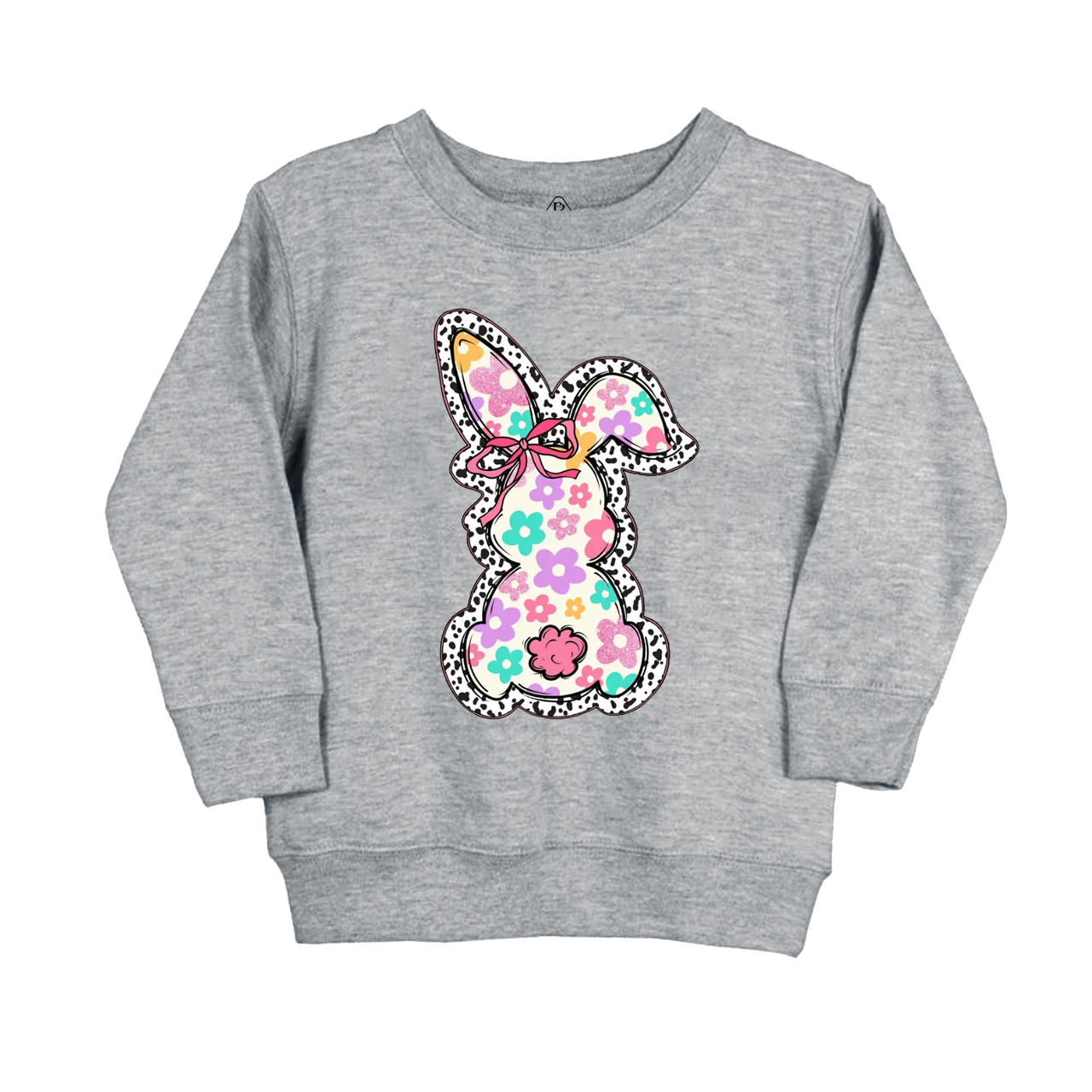 Retro Floral Easter Bunny Kid's Sweatshirt