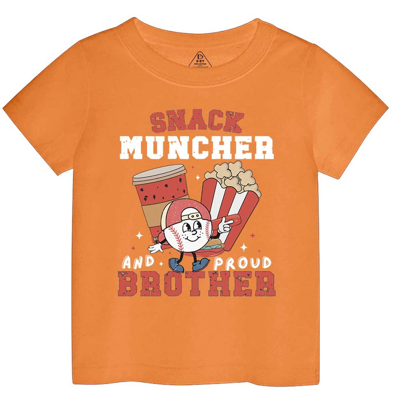 Personalized Snack Muncher Baseball Toddler&Kid's Tees Beepumpkin