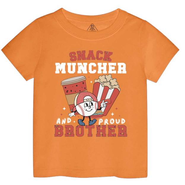 Personalized Snack Muncher Baseball Toddler&Kid's Tees Beepumpkin
