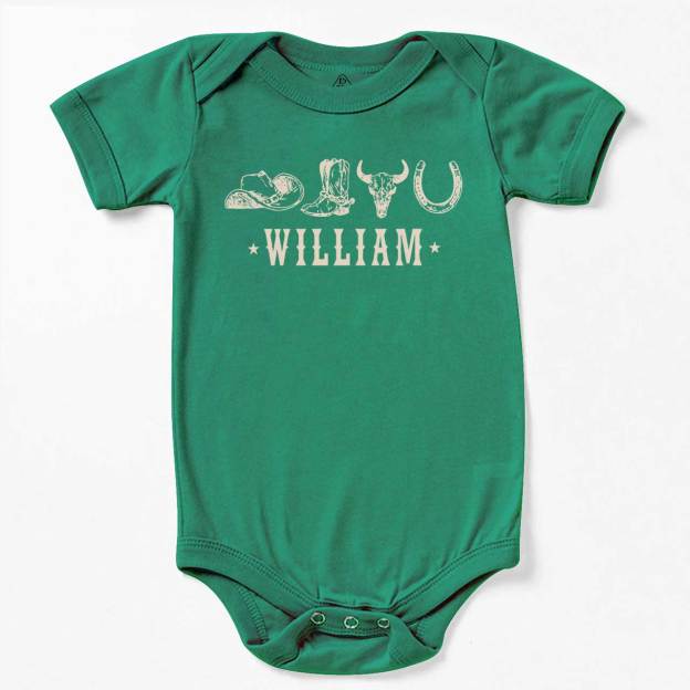 Personalized Western Bodysuit Beepumpkin