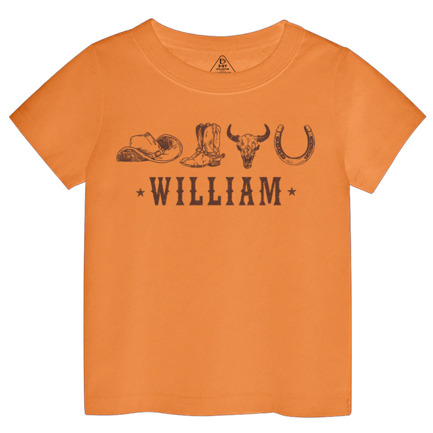 Personalized Western Toddler&Kid's Tees Beepumpkin