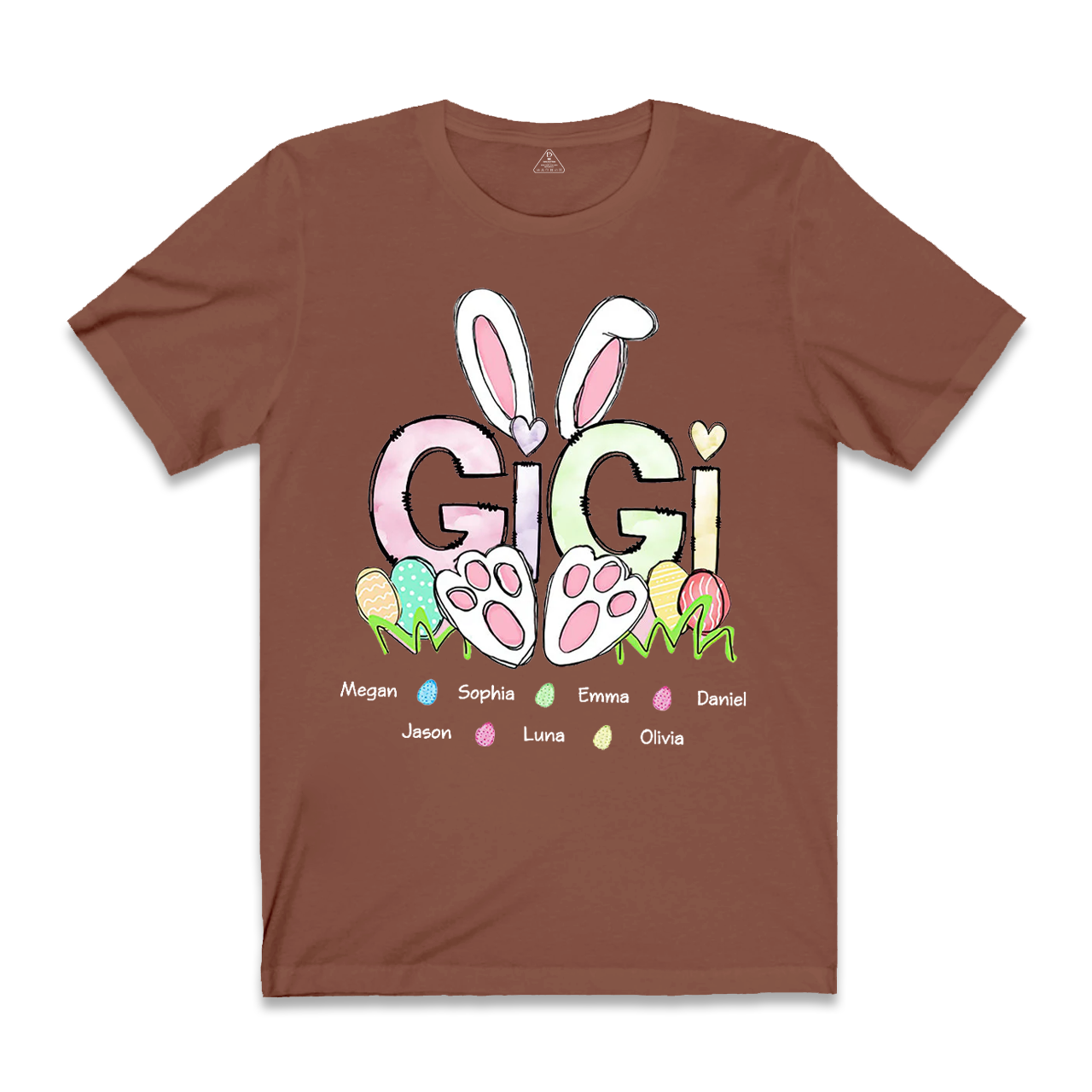 Personalized Easter Mimi With Grandkids Bunny Grandma Easter T-Shirt 
