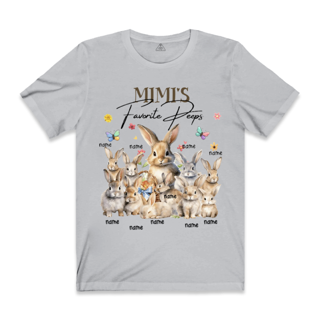 Personalized Favorite Rabbit Easter Day Mama/Grandma Shirt 