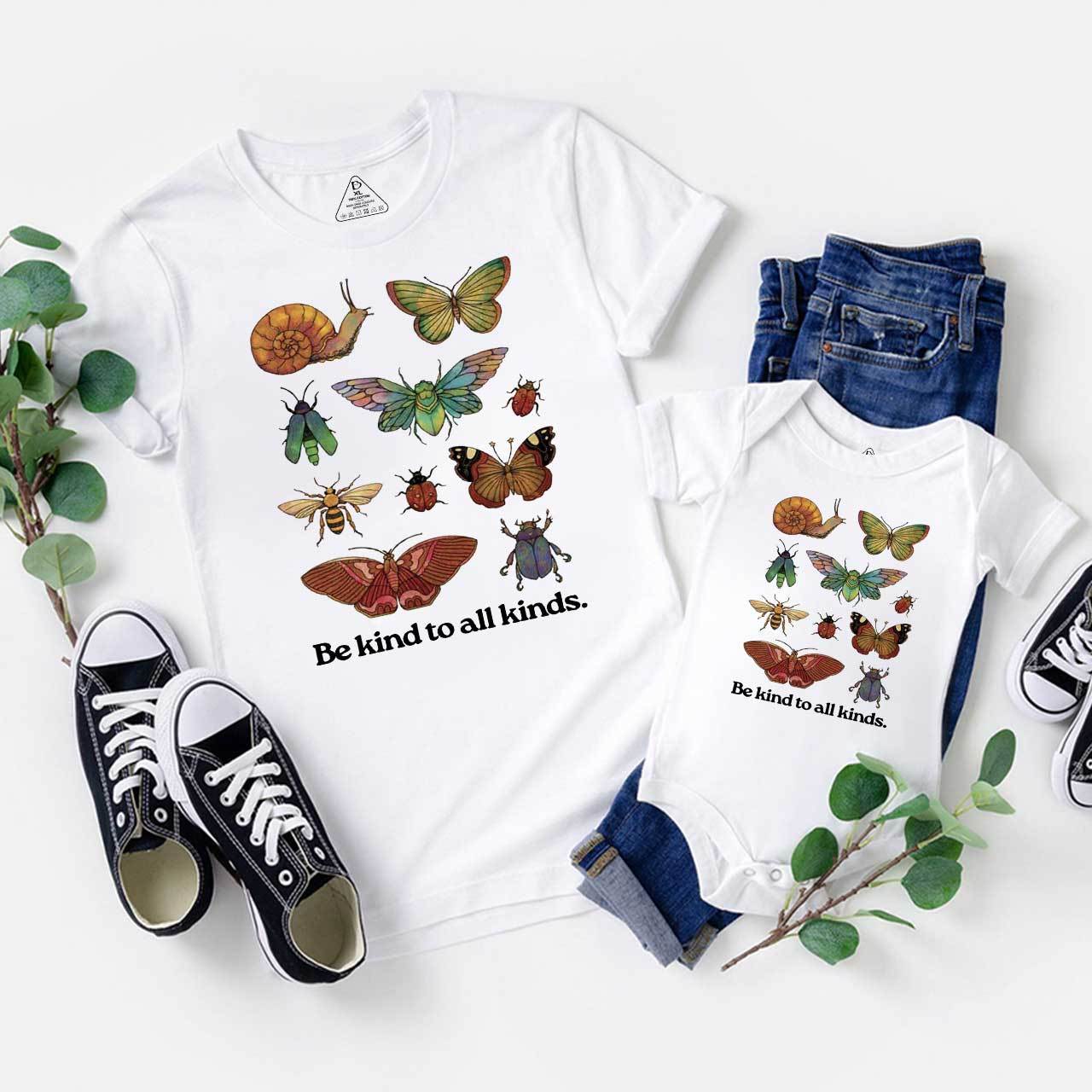Be Kind To All Kinds Family Matching Tees Beepumpkin