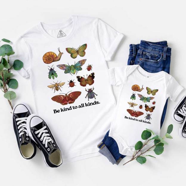 Be Kind To All Kinds Family Matching Tees Beepumpkin