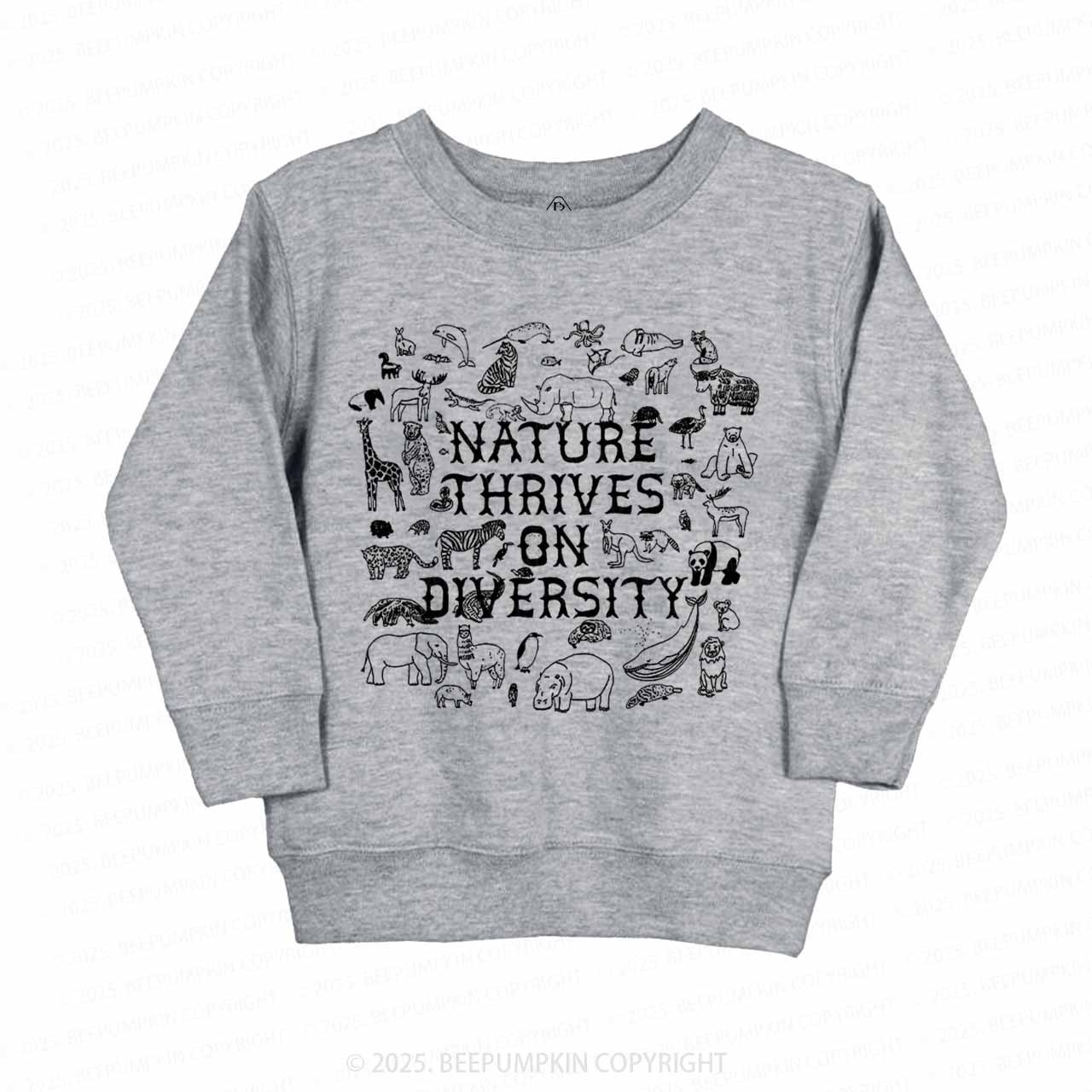 Nature Thrives On Divesity Kid's Sweatshirt