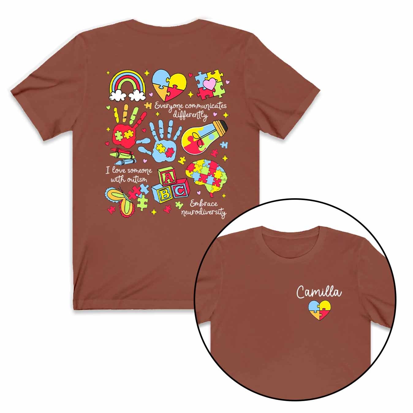 Personalized Autism Mama T-Shirts