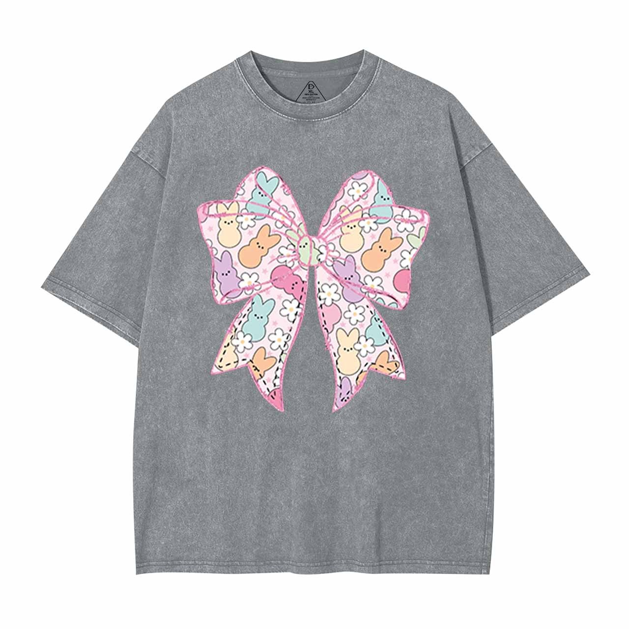 Easter Coquette Bow Mama Washed T-Shirts