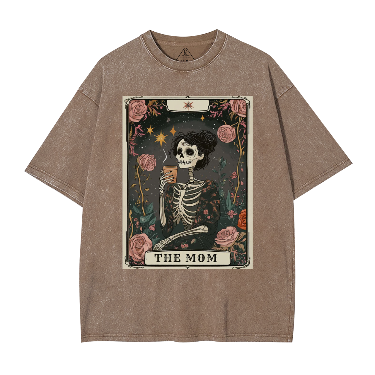 The Mom Tarot Card Washed T-Shirts