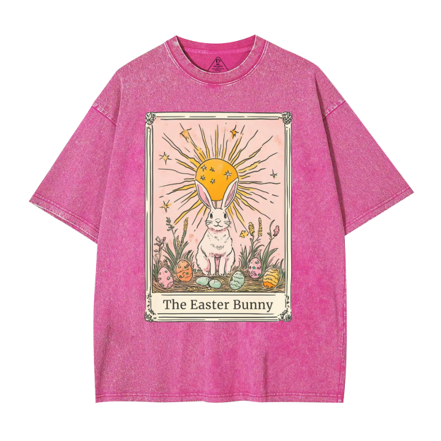 Retro Rabbit Mama Washed T-Shirts