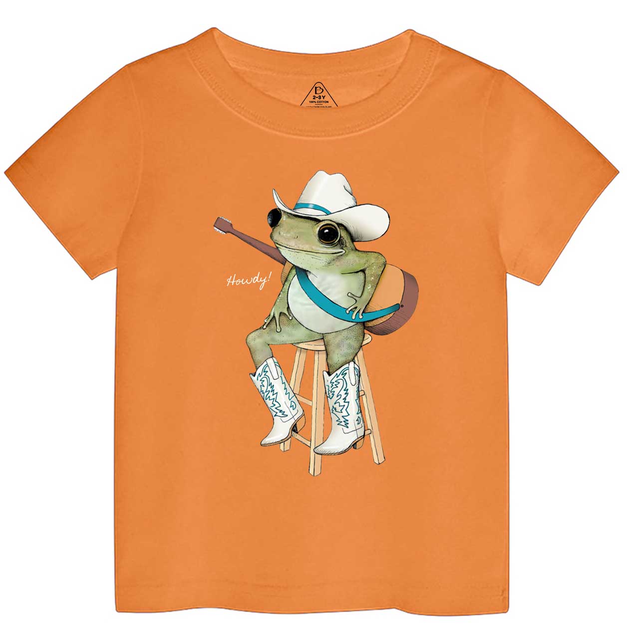 Cowboy Frog Toddler&Kid's Tees Beepumpkin